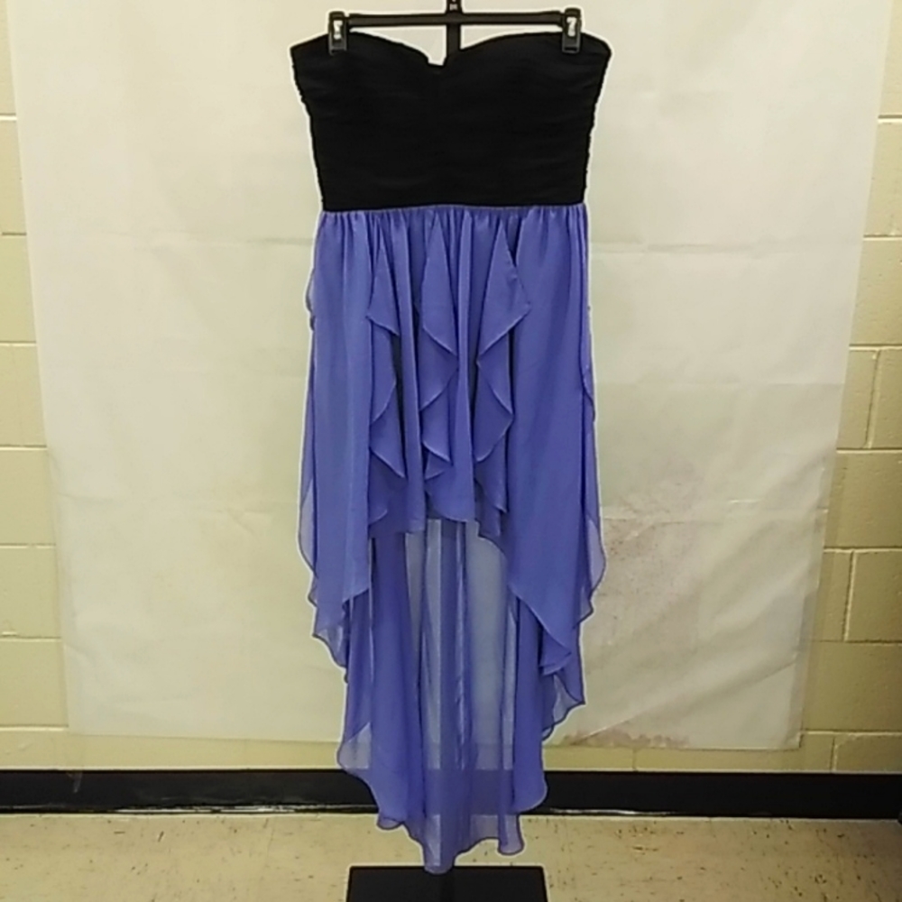 Arden B High-Low Strapless Dress 4296g